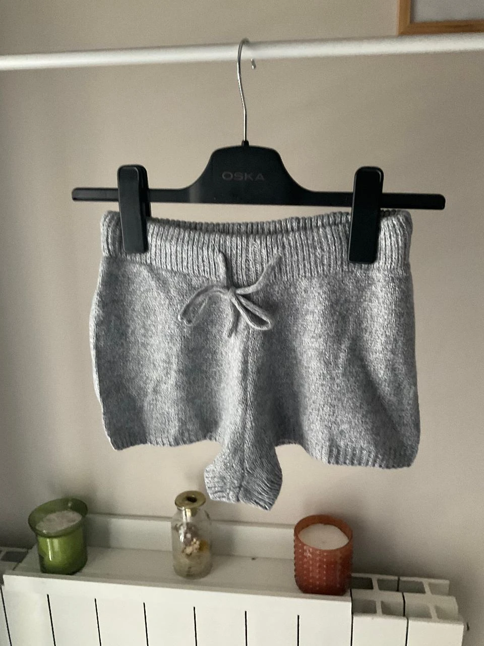 Short en maille gris clair – Taille XS – Neuf – photo 3